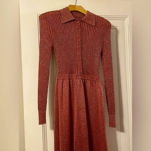 VINTAGE 1970’s Lurex knit dress in PERFECT condition